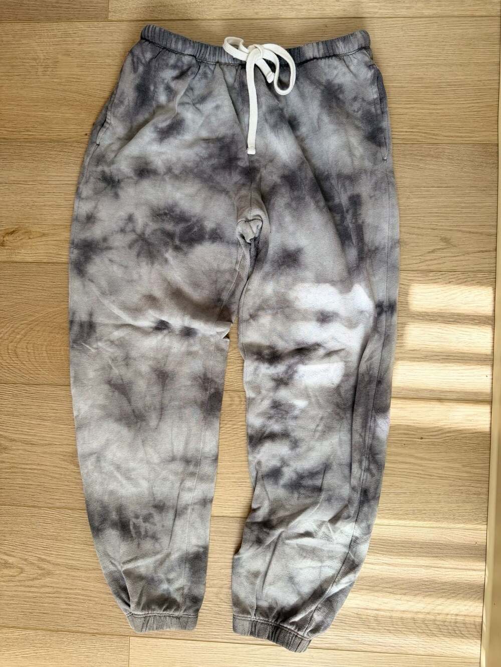 Garage Grey Tie Dye Fleece Joggers